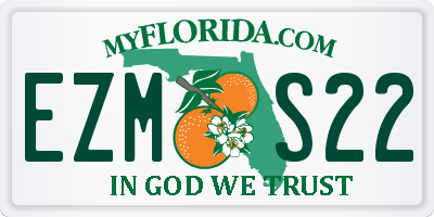 FL license plate EZMS22