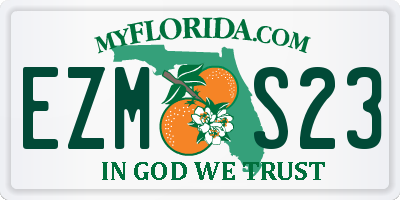 FL license plate EZMS23