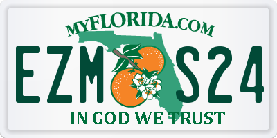 FL license plate EZMS24