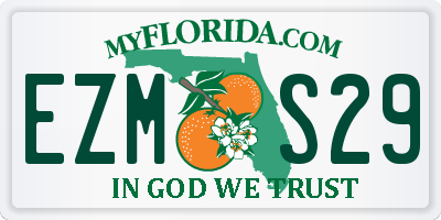 FL license plate EZMS29