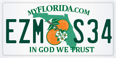 FL license plate EZMS34