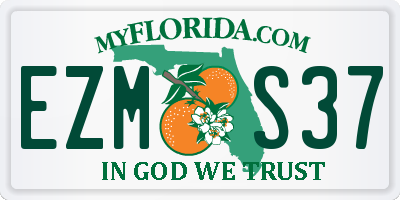 FL license plate EZMS37