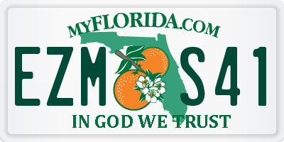 FL license plate EZMS41