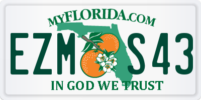 FL license plate EZMS43