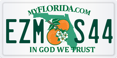 FL license plate EZMS44