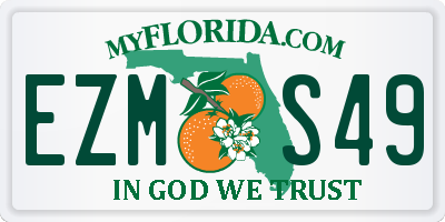 FL license plate EZMS49