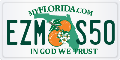 FL license plate EZMS50