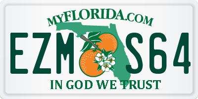 FL license plate EZMS64