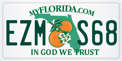 FL license plate EZMS68