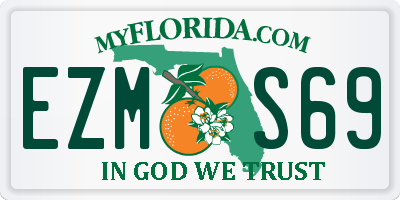 FL license plate EZMS69