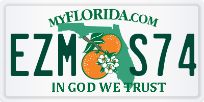 FL license plate EZMS74