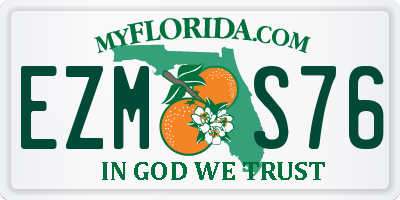 FL license plate EZMS76