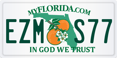 FL license plate EZMS77