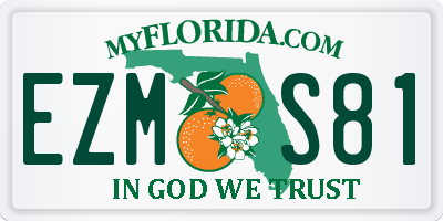 FL license plate EZMS81