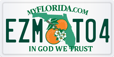 FL license plate EZMT04