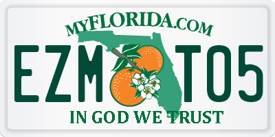 FL license plate EZMT05