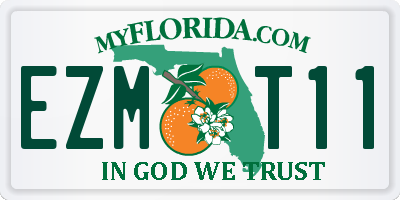 FL license plate EZMT11