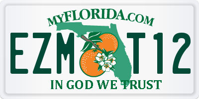 FL license plate EZMT12