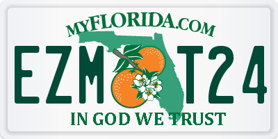 FL license plate EZMT24