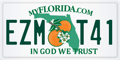 FL license plate EZMT41