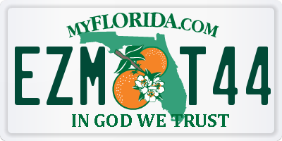 FL license plate EZMT44