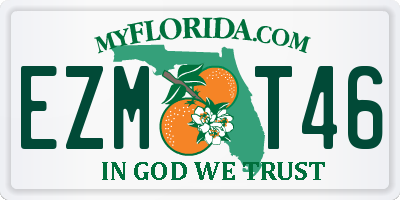 FL license plate EZMT46