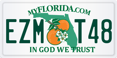 FL license plate EZMT48