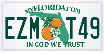 FL license plate EZMT49