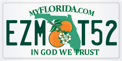 FL license plate EZMT52