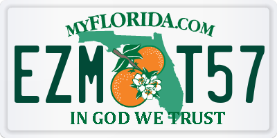 FL license plate EZMT57