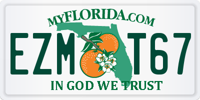 FL license plate EZMT67