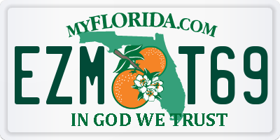 FL license plate EZMT69