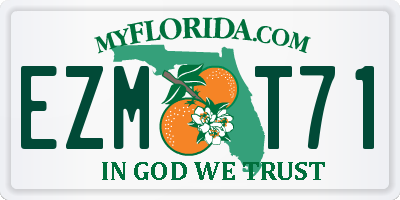 FL license plate EZMT71