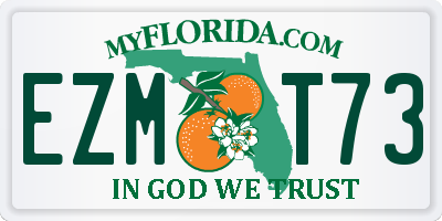 FL license plate EZMT73