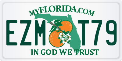 FL license plate EZMT79