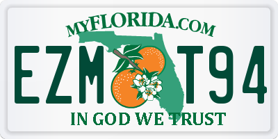 FL license plate EZMT94