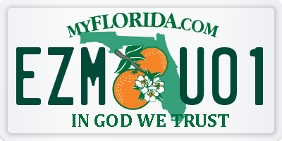 FL license plate EZMU01