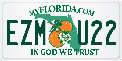 FL license plate EZMU22