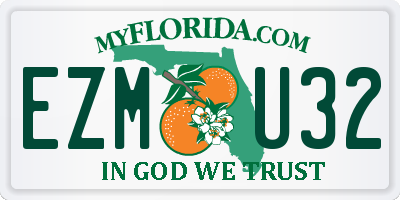 FL license plate EZMU32