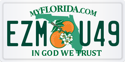 FL license plate EZMU49