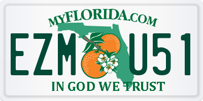 FL license plate EZMU51