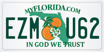 FL license plate EZMU62