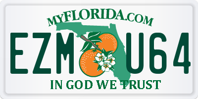 FL license plate EZMU64