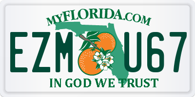 FL license plate EZMU67