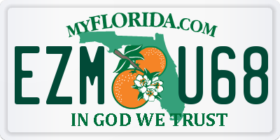 FL license plate EZMU68