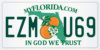 FL license plate EZMU69