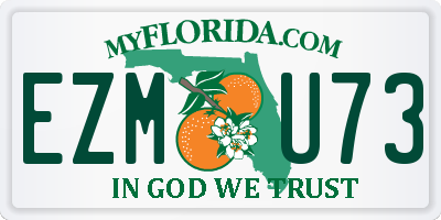 FL license plate EZMU73