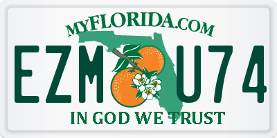 FL license plate EZMU74