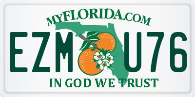 FL license plate EZMU76