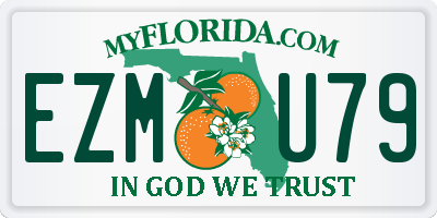 FL license plate EZMU79